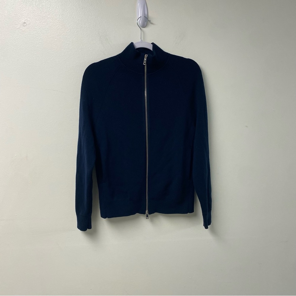 Theory Men’s Wool Zip Up Cardigan Navy Size XS‎